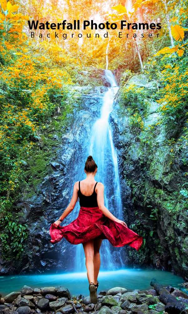 Waterfall Photo Frames Eraser screenshot 1