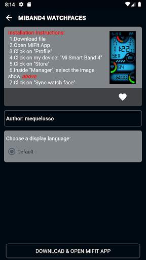 Mi Band 4 WatchFaces - Tool screenshot 3