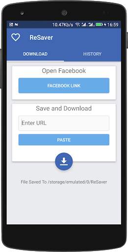 ReSaver For Facebook screenshot 1