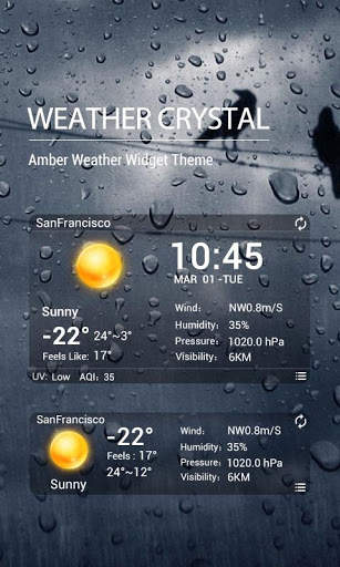 Desktop Weather Clock Widget screenshot 1