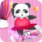 China Pink Panda Dancing Cute Theme on 9Apps