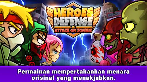 Heroes Defense: Attack on Zombie screenshot 2