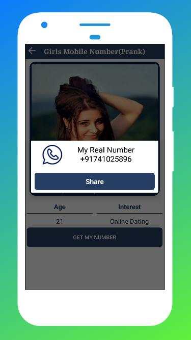 Girls Mobile Number Girl Friend Search (Prank) скриншот 5