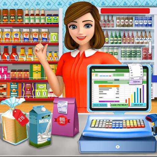 Supermarket Cash Register Sim: Girls Cashier Games 2.1
