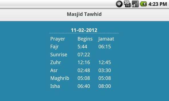 KA Prayer Times screenshot 2