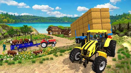 Real Tractor Trolley Sim Game screenshot 4