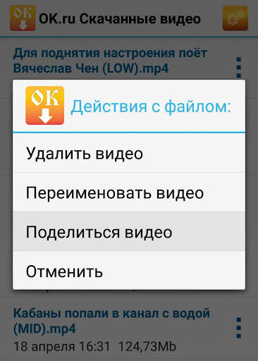 OK.ru Загрузка видео - Скачать видео Одноклассники screenshot 7