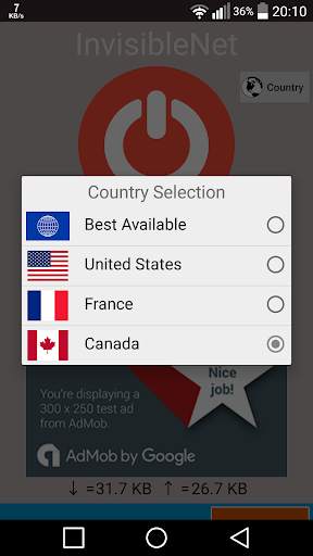 Invisible NET Free VPN - Proguard VPN proxy screenshot 4