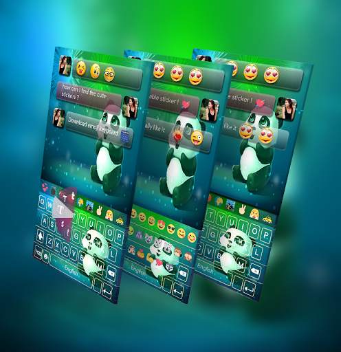 Panda Dream Emoji Keyboard - Panda Kawaii keyboard स्क्रीनशॉट 1