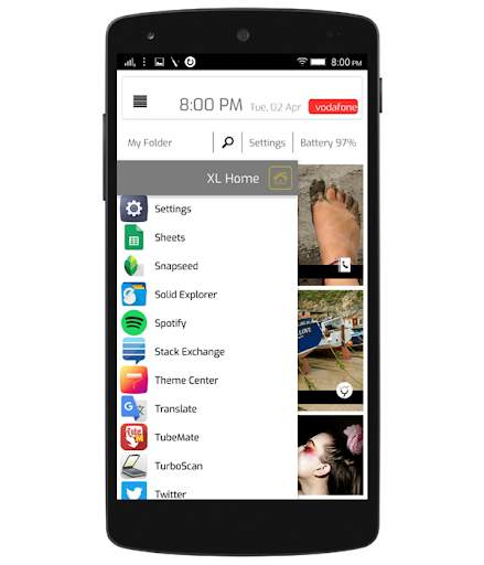 XL Home Launcher - Simple and beautiful Launcher screenshot 3