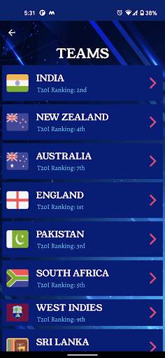 T20 Cricket World Cup Schedule screenshot 1