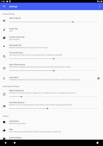 Phone Security App: An Anti-theft Alarm screenshot 2