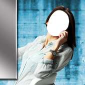 Business Woman Photo Camera logo