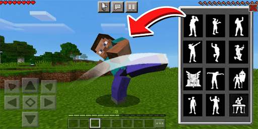 Emote Animation Mod for Mcpe screenshot 2