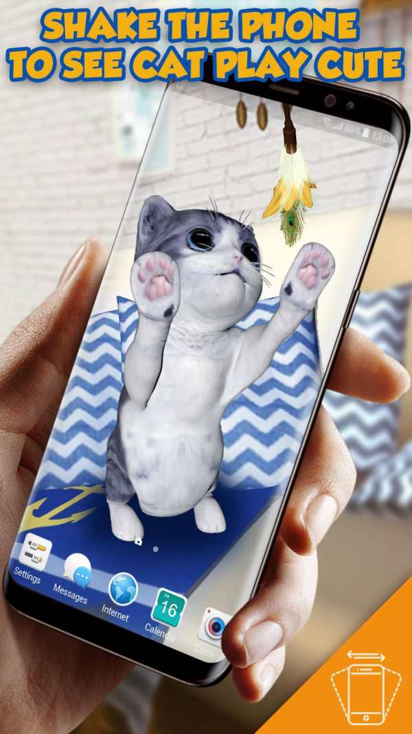 3D Cat Teaser Live Wallpaper screenshot 3