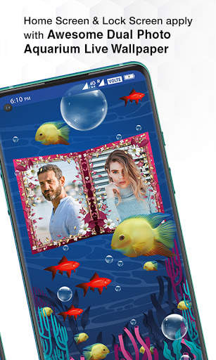 Dual Photo Aquarium Wallpaper screenshot 2