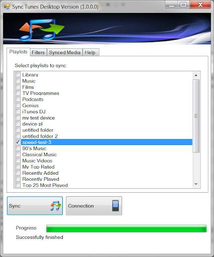 Sync iTunes to android - Free screenshot 4