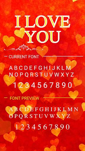 Iloveyou Font for FlipFont , Cool Fonts Text Free screenshot 1