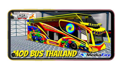 Mod Bus Simularor Indonesia Bus Thailand screenshot 1