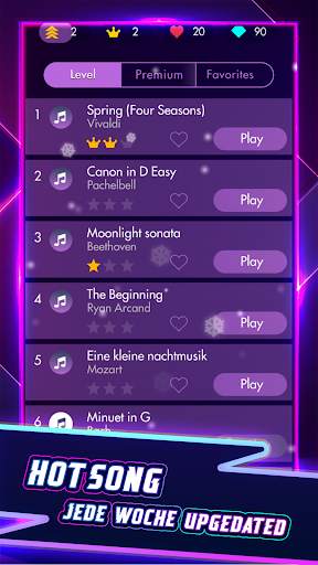 Piano Solo - Magic Dream tiles screenshot 1