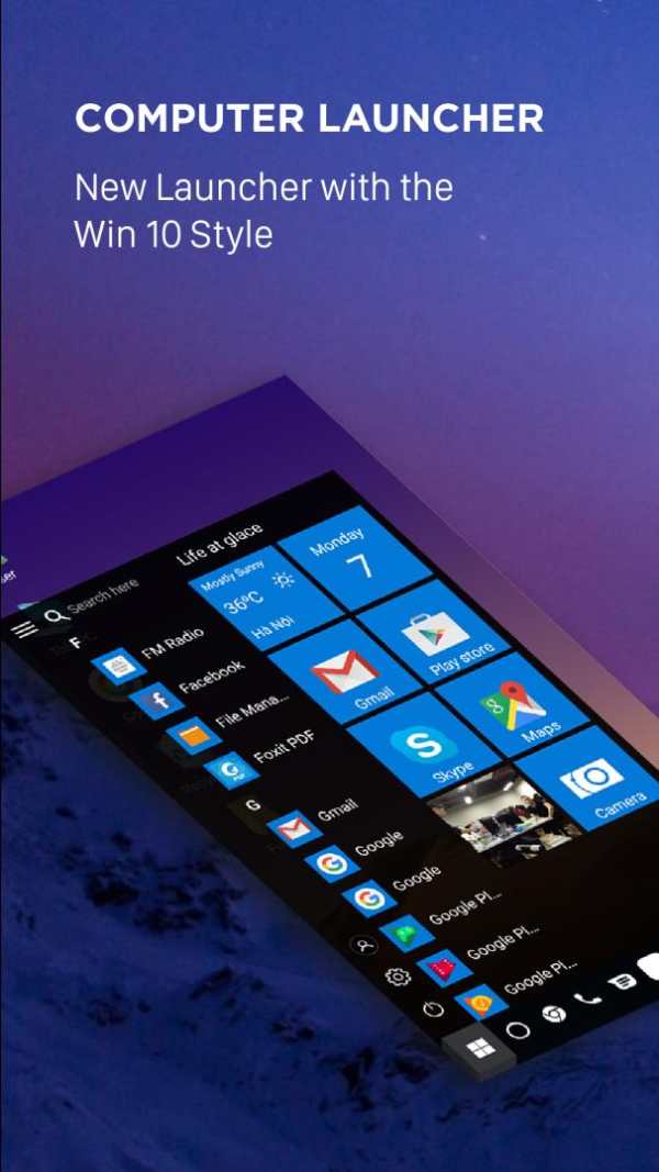 Computer launcher PRO 2019 for Win 10 themes screenshot 1