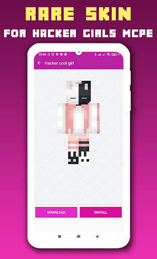Hacker Girls Skin Minecraft PE screenshot 4