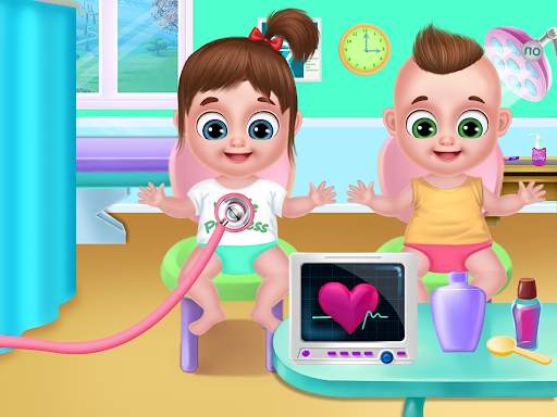 Twins babysitter daycare games screenshot 5