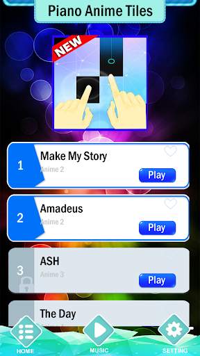 Piano Anime Tiles NEW screenshot 1