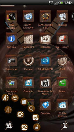 Next Launcher Chocolate Theme screenshot 4