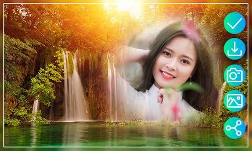 Waterfall Photo Frames Beauty Image Editor screenshot 1