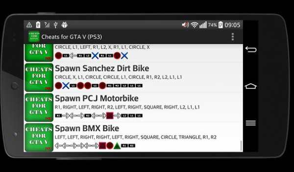 Cheats for GTA 5 (PS3) screenshot 1