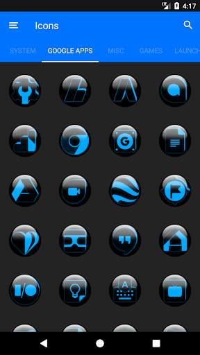 Blue Glass Orb Icon Pack screenshot 6