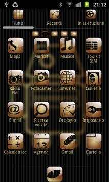 My Gold theme GO launcher EX screenshot 1