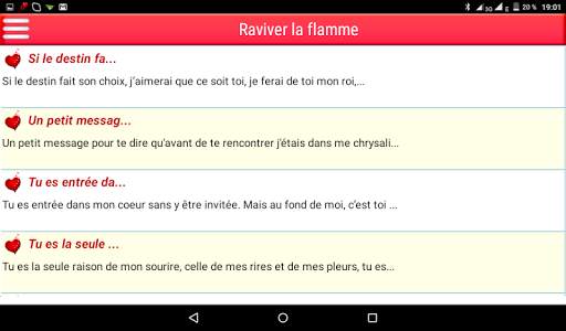 Meilleurs SMS d'Amour Français screenshot 9