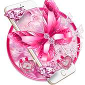 Pink Glitter Diamond Butterfly Theme 1.1.11