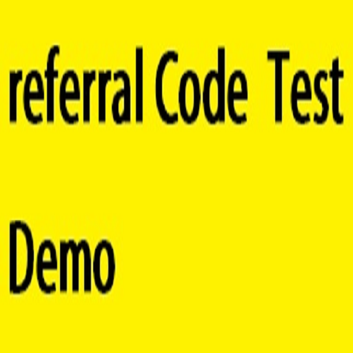 referral Code  Test Demo icon