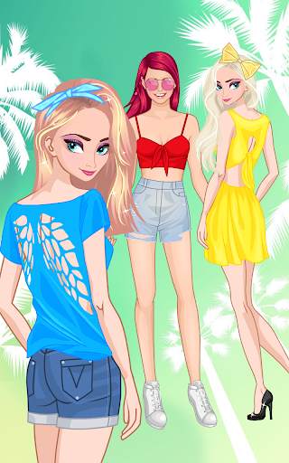Lovely sisters dress up game screenshot 2