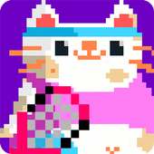 Candy Cat Tennis – 8-bit bash logo