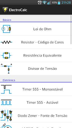 ElectroCalc (em português) screenshot 1