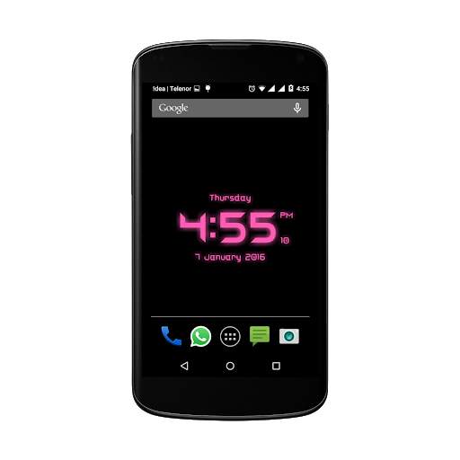 Free LED Digital Clock LWP screenshot 6