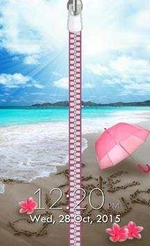 Love Zipper Lock Screen screenshot 1