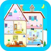 Doll House Decoration Games icon
