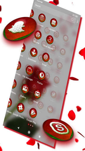 Rose Petals Launcher Theme screenshot 4