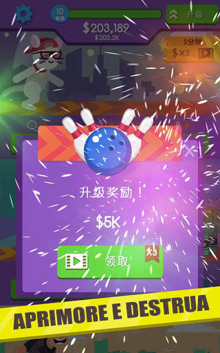 Bowling Idle - Jogos ociosos de esportes screenshot 3
