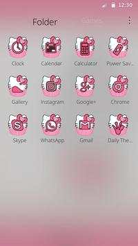 Princess Kitty Pink Cute Cartoon Theme screenshot 8