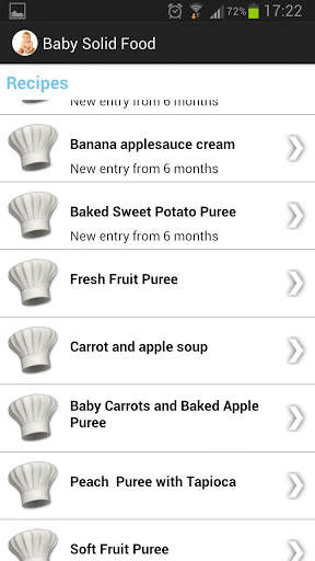 Baby solid food 5 تصوير الشاشة