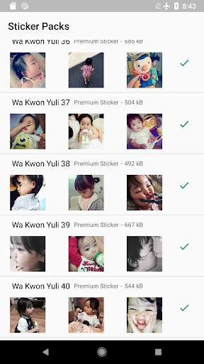 Cute Wa Kwon Yuli Sticker WAStickerApps screenshot 7