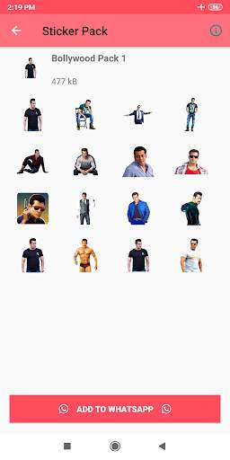 Bollywood stickers for whatsapp - WAStickerApps screenshot 3