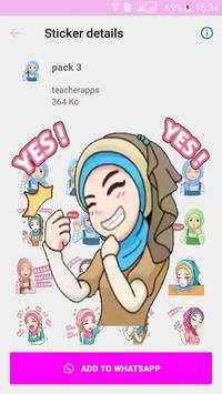 Best Hijab Islamic stickers for WhatsApp screenshot 3