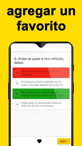 DMV : práctica, examen y señales de tráfico screenshot 8
